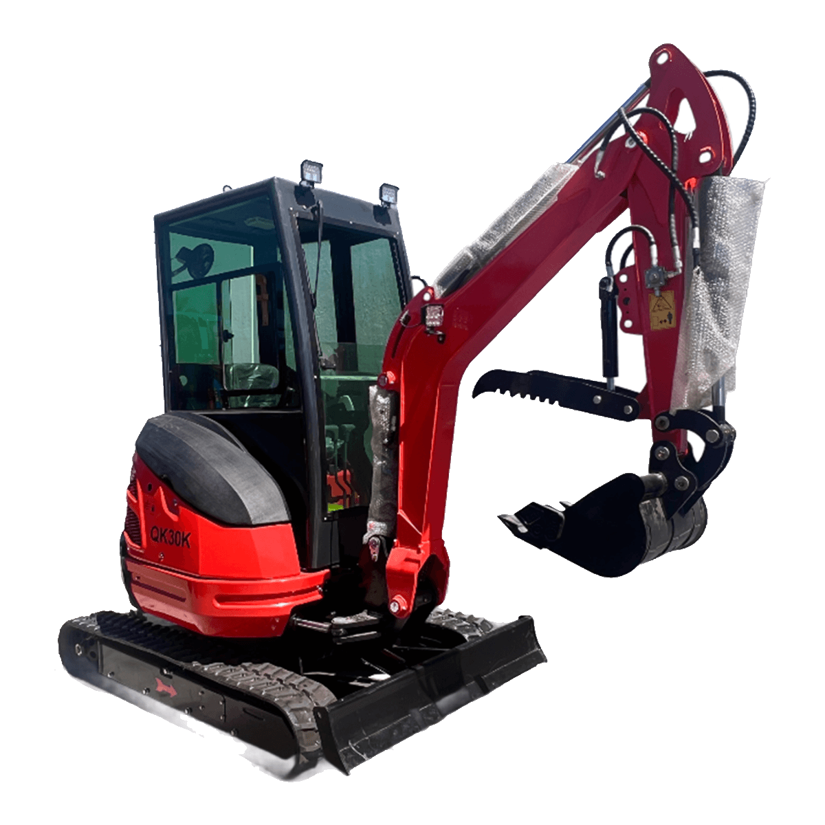 2.8 Ton Kubota Diesel Engine Mini Excavator W/ Enclosed Cab | QK30K - Image 1
