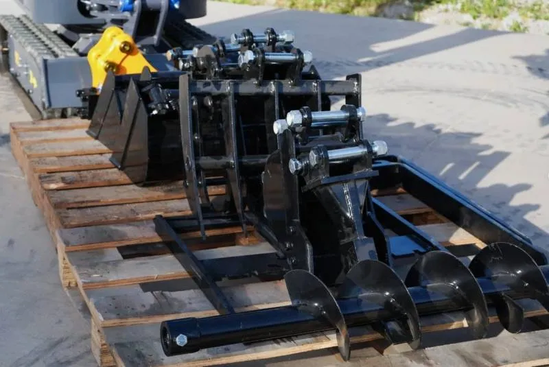 11-in-1 Mini Excavator Attachment Combo Kit - All Essential Tools for Worksites - Image 1