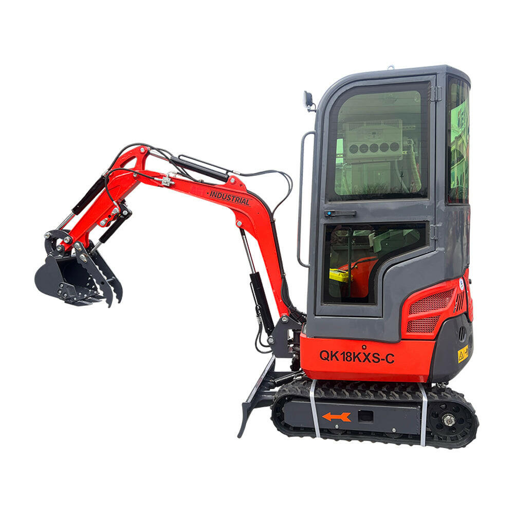 1-Ton, Kubota Engine Mini & Small Excavator w/Air Conditioning, Side Swing & Enclosed Cab | AGT-KH18K-CC - Image 1