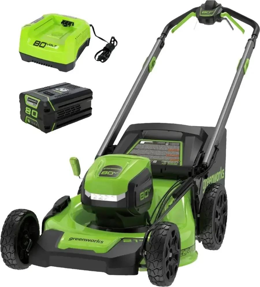 Greenworks 80V 21-Inch Self-Propelled Lawn Mowers - Image 1