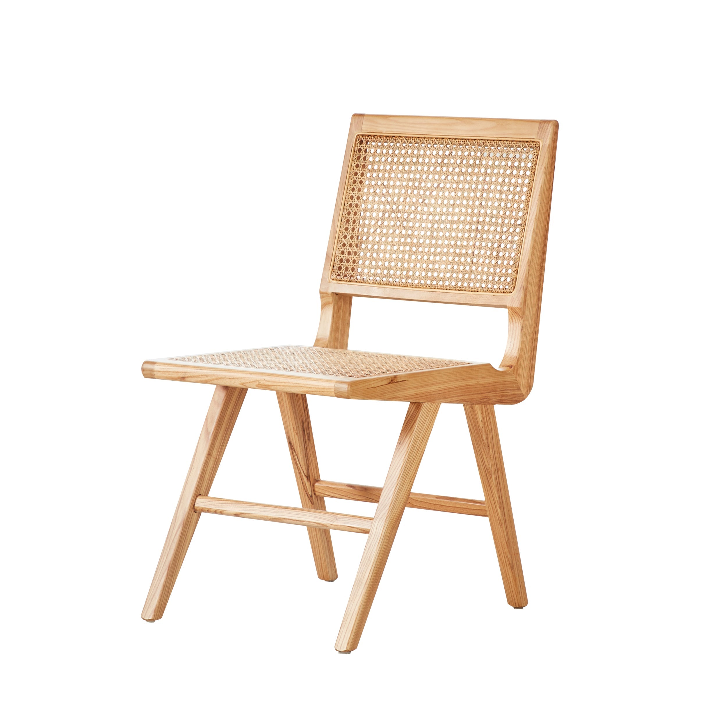 Retro Esszimmerstuhl Ruben - Natureiche & Wiener Geflecht Rattan - Image 1