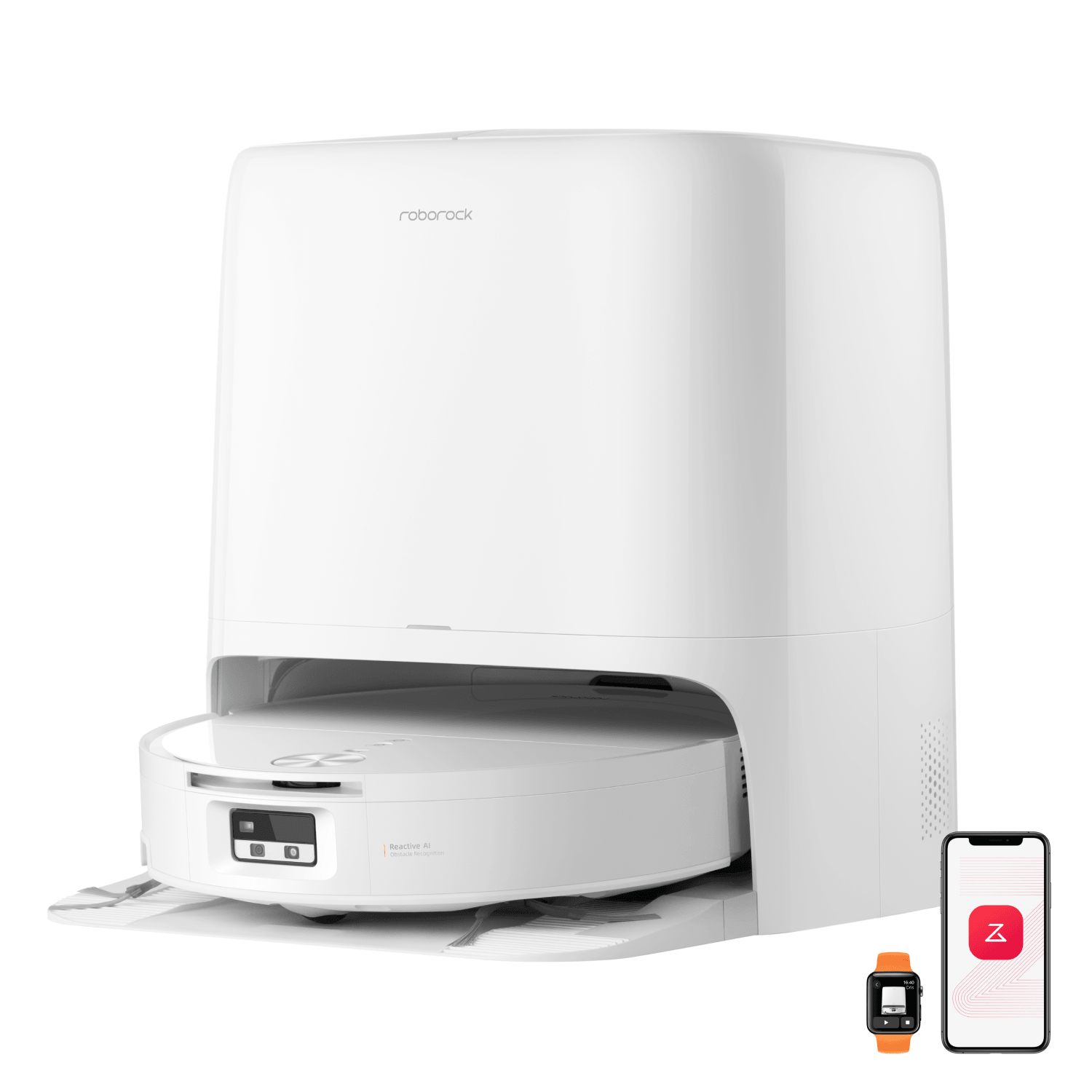 Roborock Qrevo Edge 2 Flow Walzenmopp-Saugroboter mit unter Druck stehendem, selbstreinigendem SpiraFlow 2.0-System - Image 1