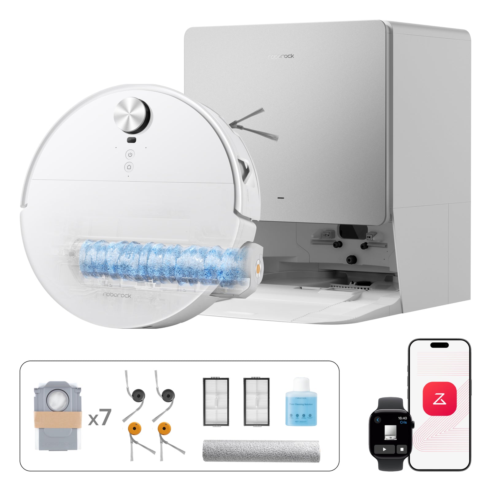 Roborock Saros 20 Flow Complete – Druck-Selbstreinigungssystem SpiraFlow™ 2.0 - Image 1